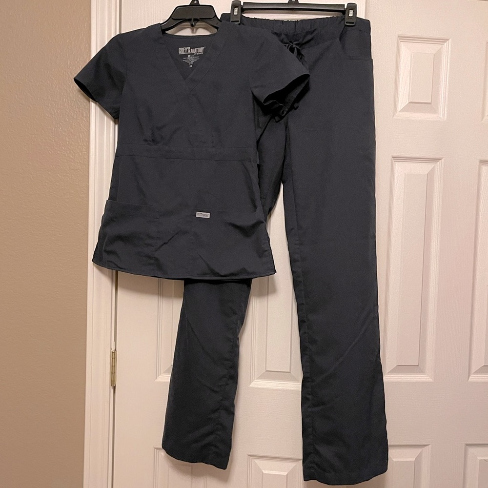 Set of Dark Gray Grey’s Anatomy Scrubs